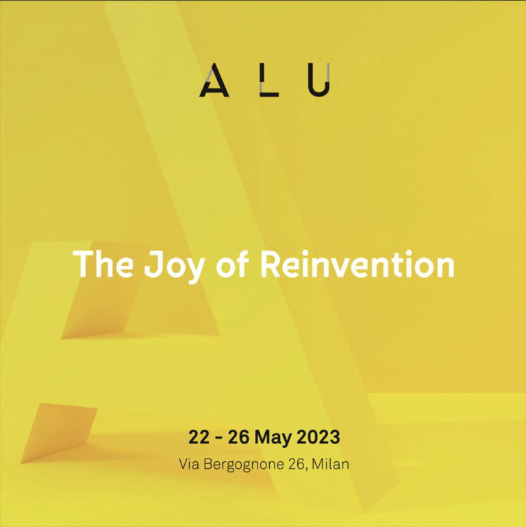 The Joy of Reinvention - ALU Temporary Showroom Milan 2023